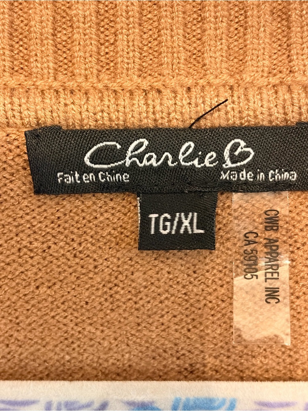 NWOT Charlie B Quiet Luxury Colorblock Sweater XL Soft Minimalist Knit - Picture 4 of 8
